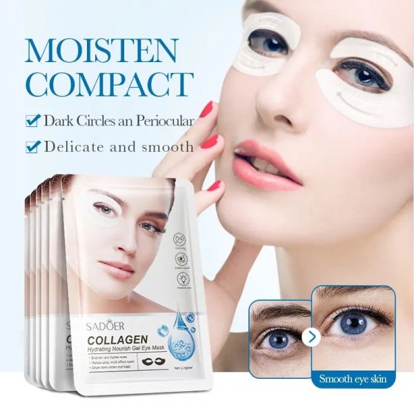 SADOER Hydrogel patches for the skin around the eyes Lifting effect with collagen